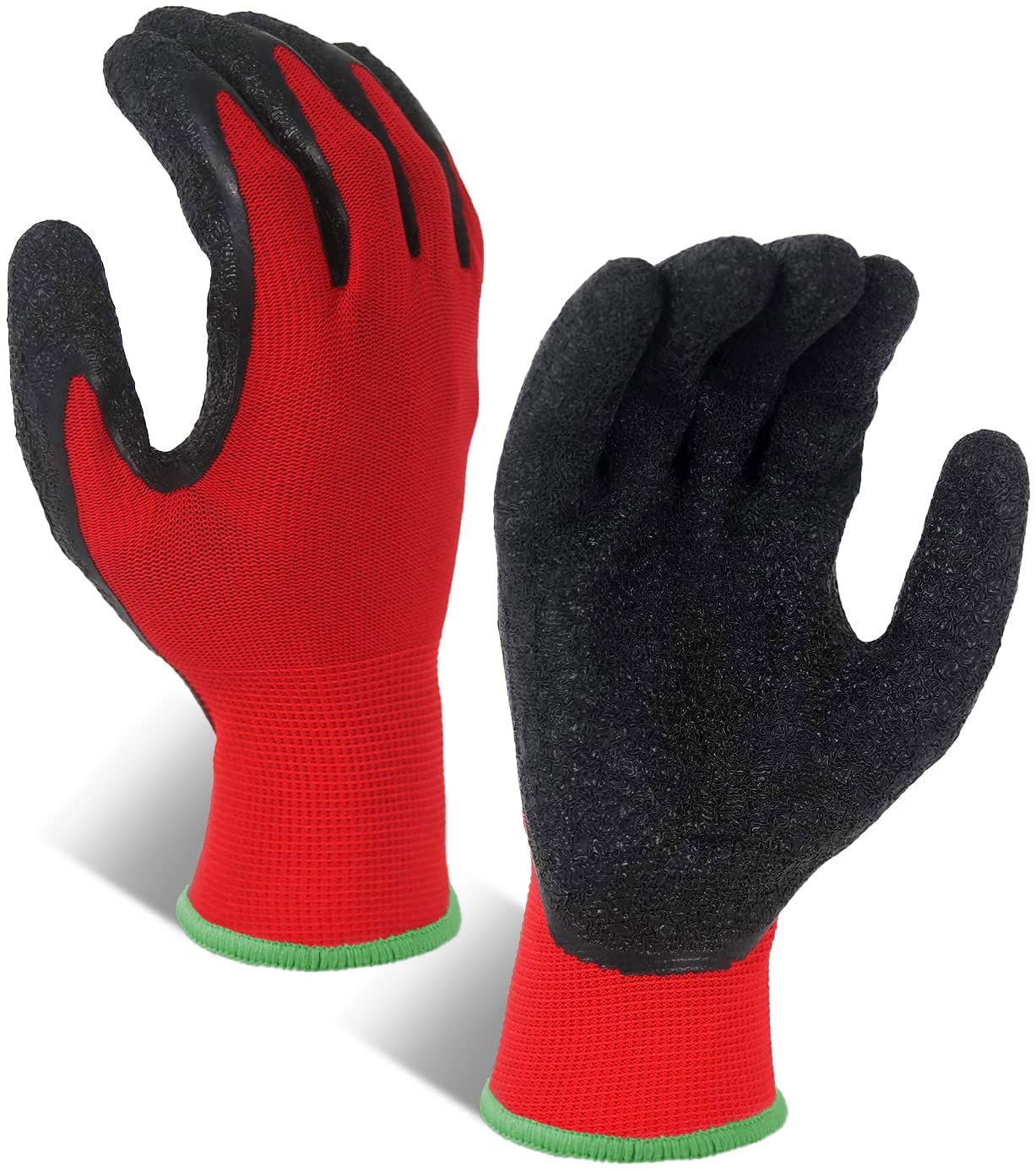 Evridwear textured palm gloves provide secure grip in wet and dry conditions.
