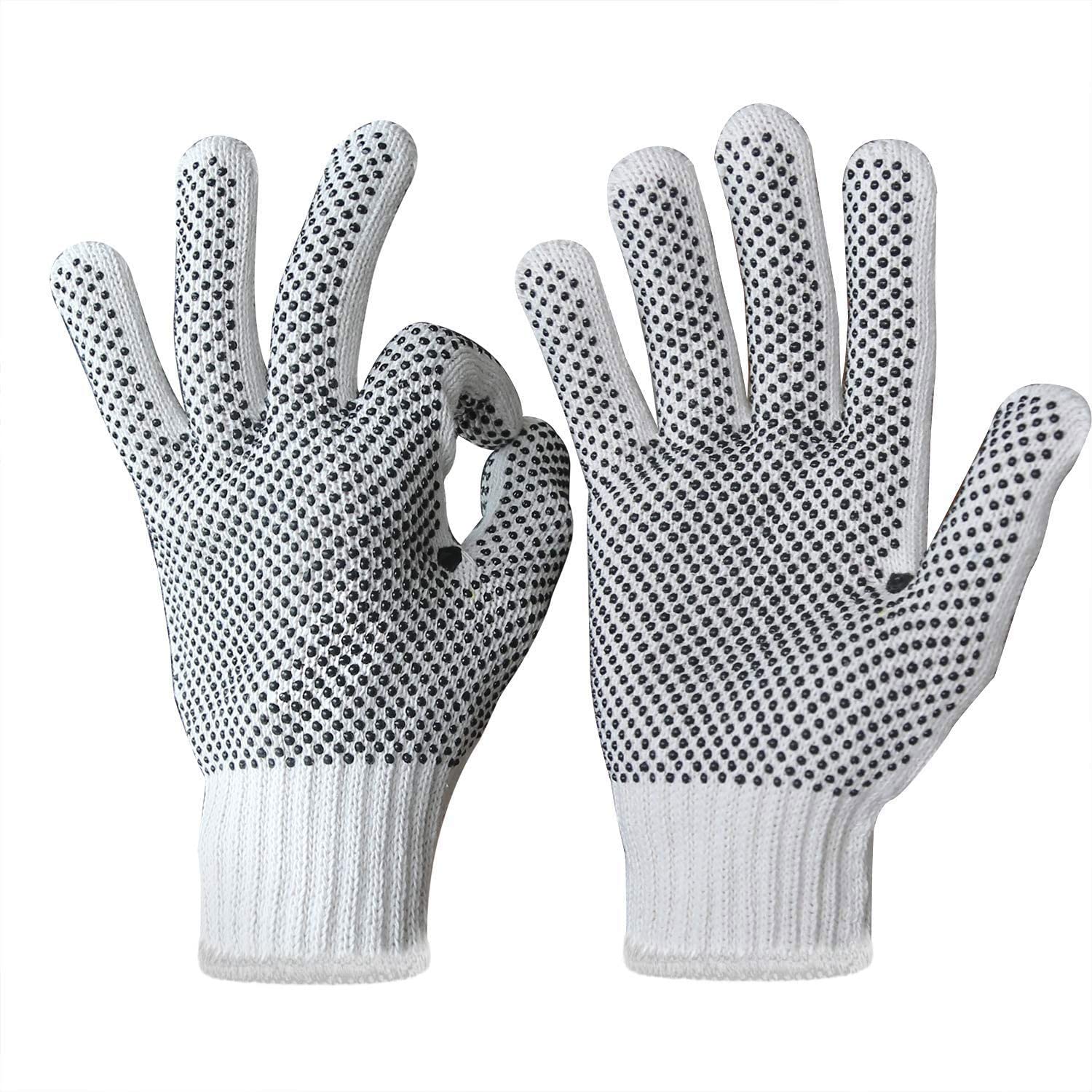 Evridwear two-side dots gloves offering grip and durability for heavy-duty work.