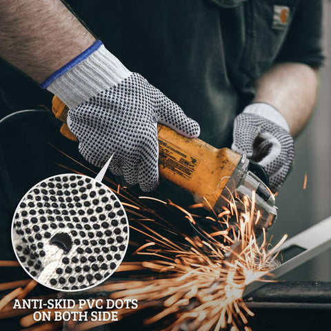 Evridwear seamless knit gloves provide snug fit for household tasks.
