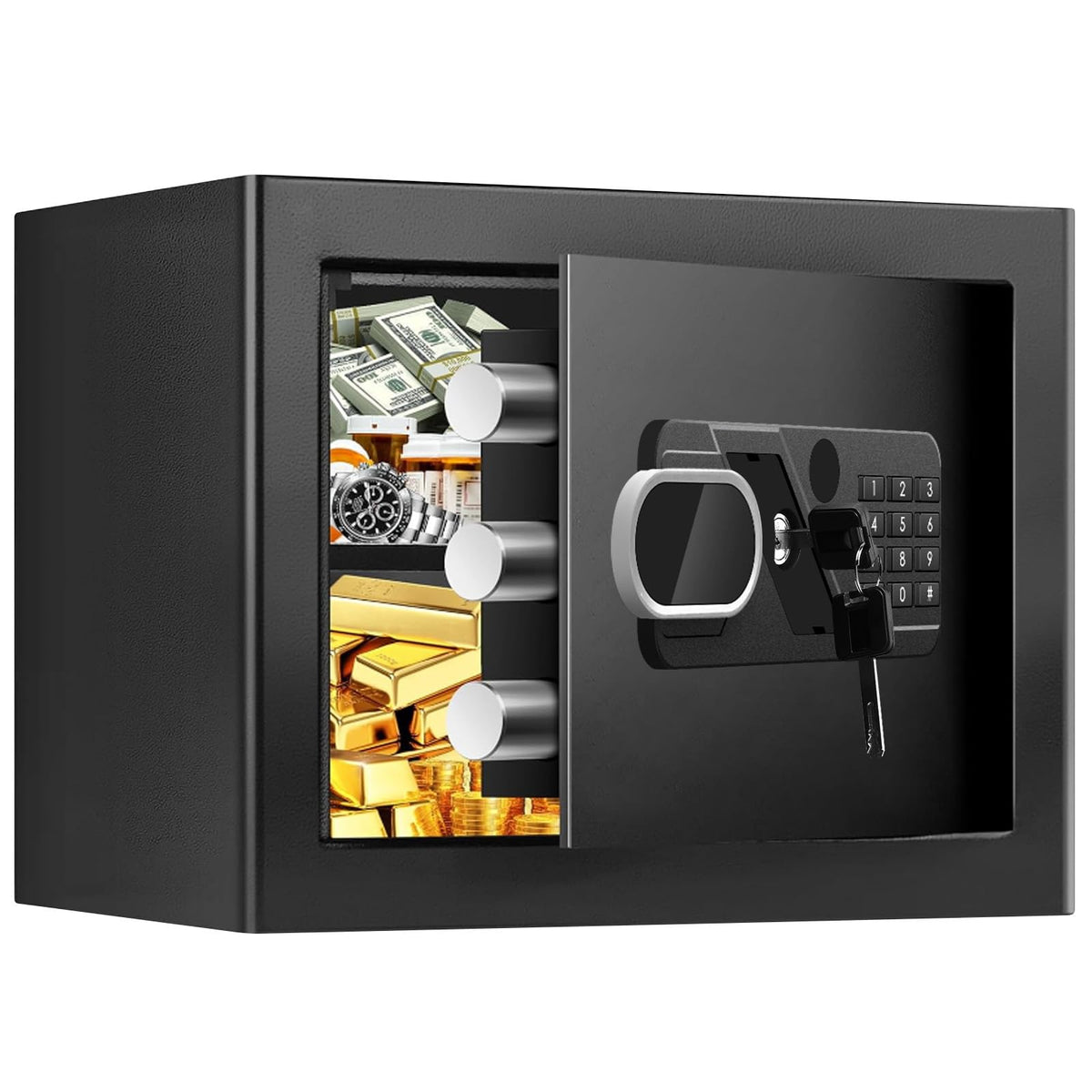 EVSUVSRT hidden-drawer safe shown in a drawer for discreet storage of valuables