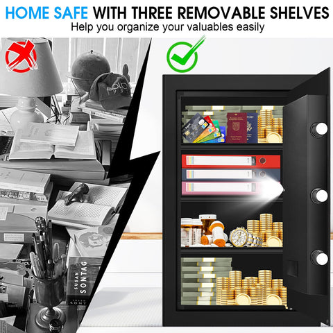 EVSUVSRT spacious interior designed for documents, drives, and valuables.