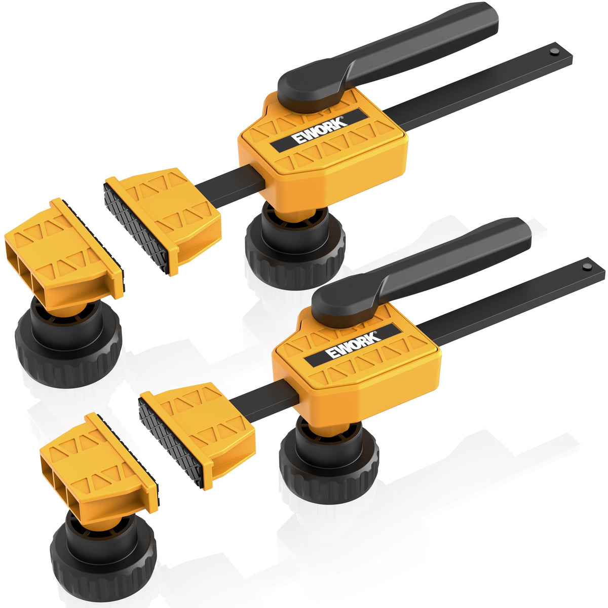 EWORK Bench Dog Clamp 3/4 inch in 2-pack for quick holding and precise alignment.