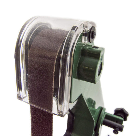EX ELECTRONIX EXPRESS Mini 1x30 belt sander on workbench for small projects finishing