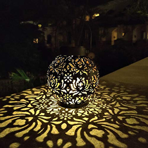 EXCMARK dusk-friendly lights enhance garden ambiance at twilight.