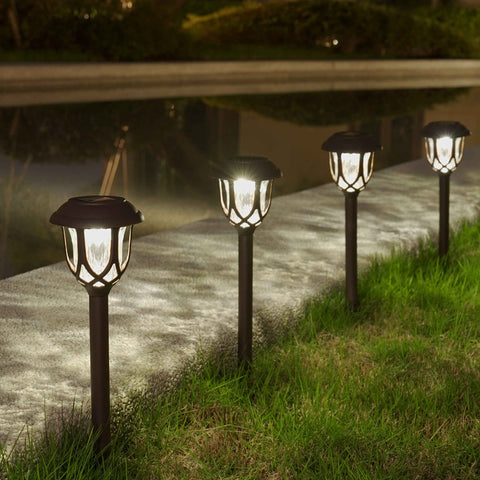 EXCMARK garden lights with dusk-to-dawn operation for mood lighting