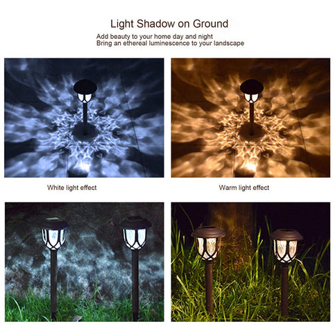 EXCMARK pathway lights offering cord-free installation for easy yard illumination
