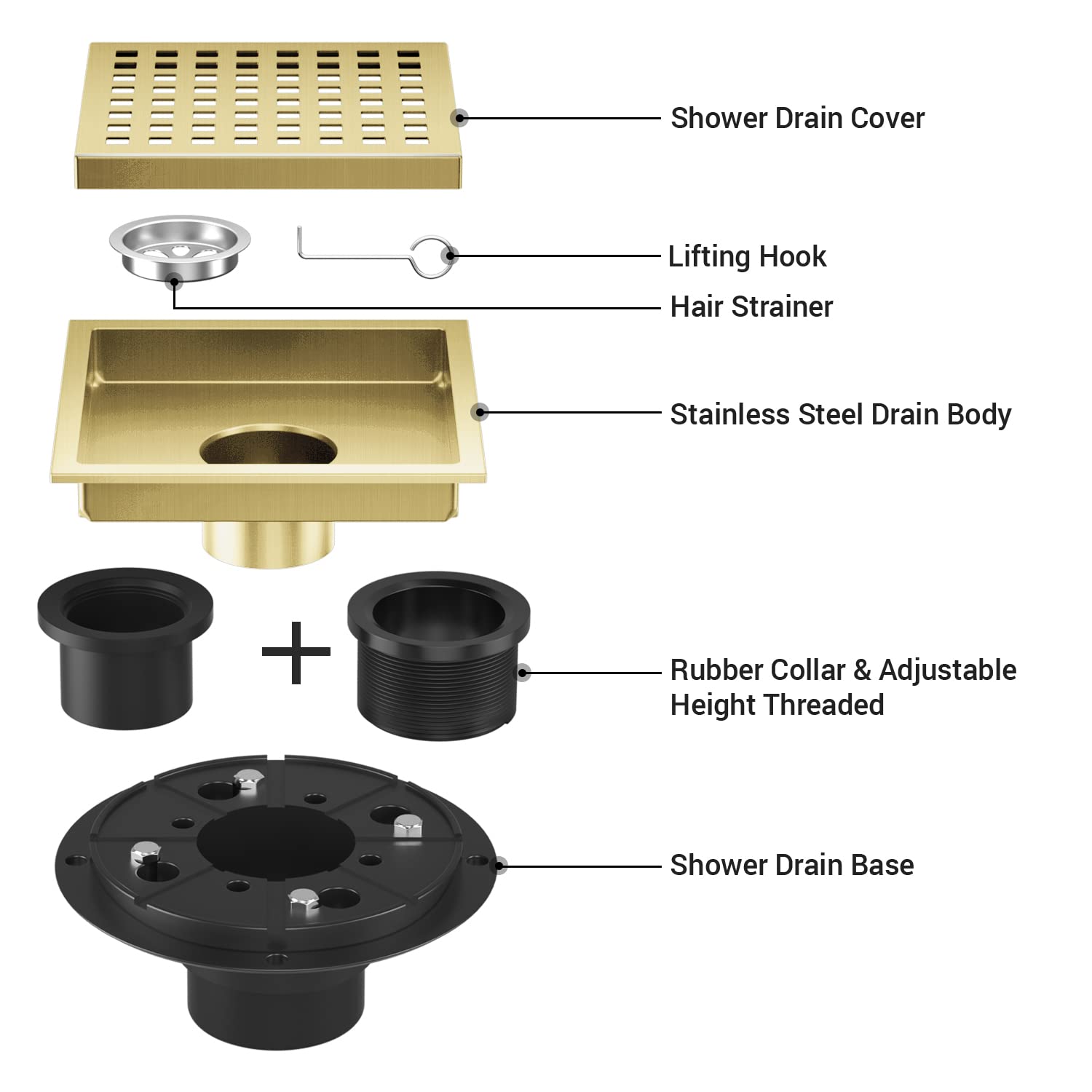 REMOVABLE cover and grid grate enabling simple cleaning and maintenance