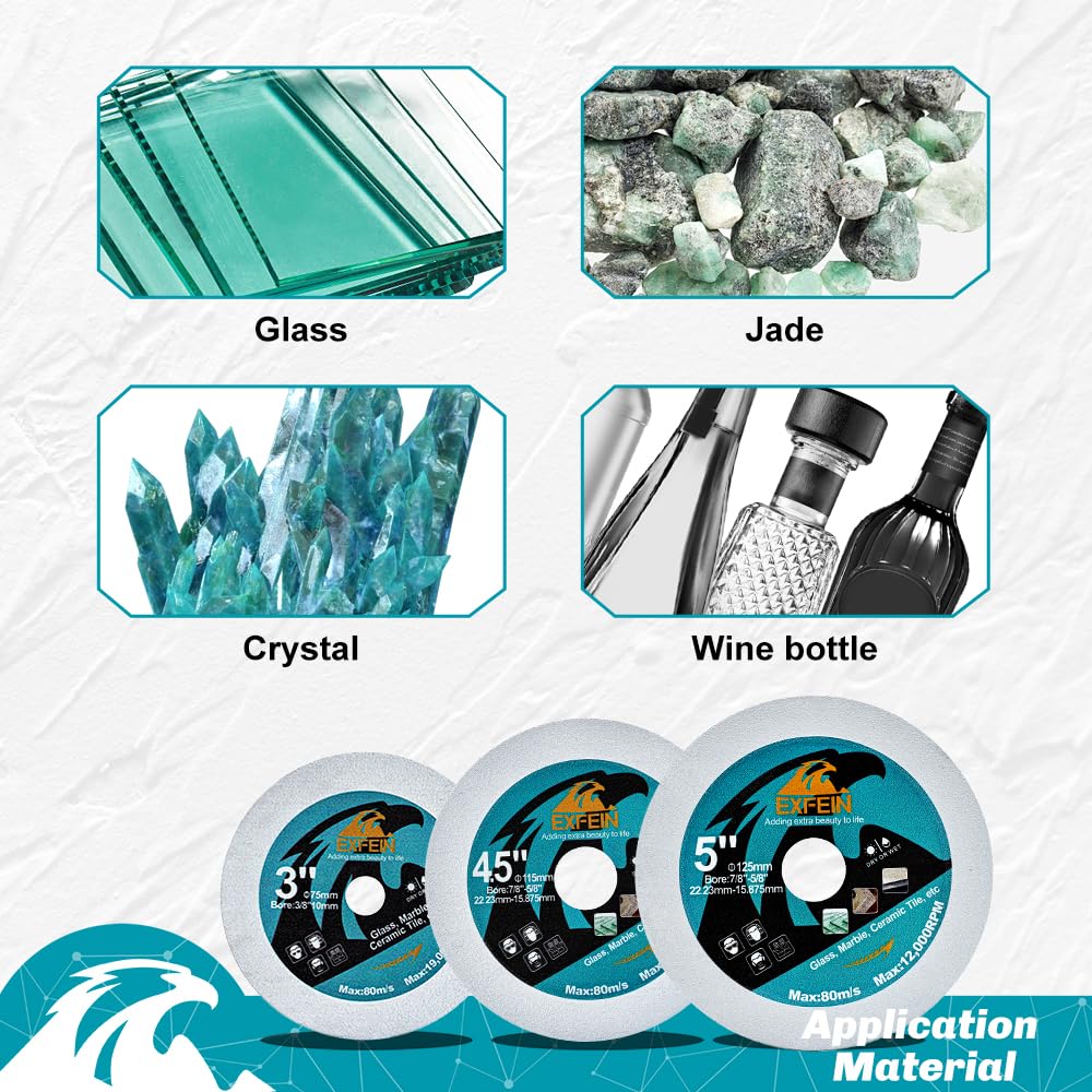 EXFEIN 3-inch drywall and PVC disc for lightweight construction tasks