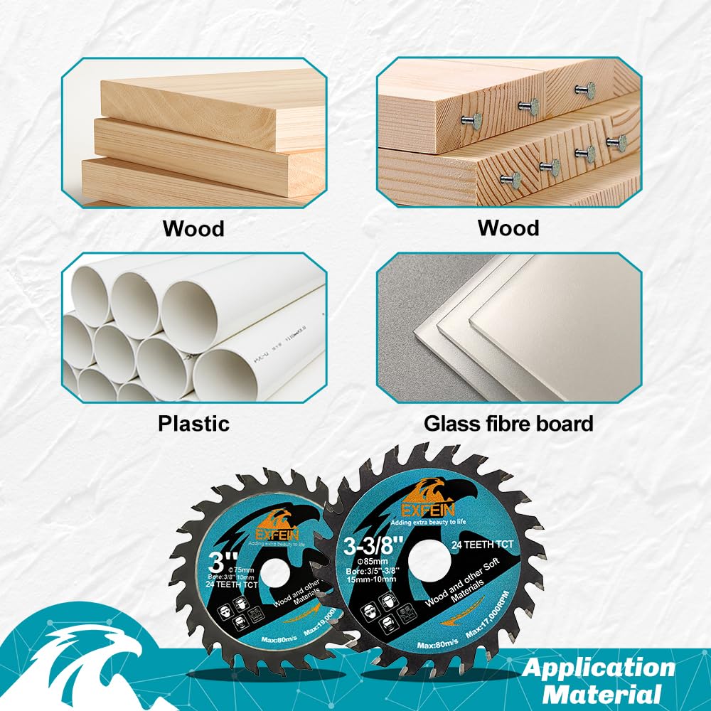 EXFEIN 3-inch nail-embedded wood disc handles boards around fasteners