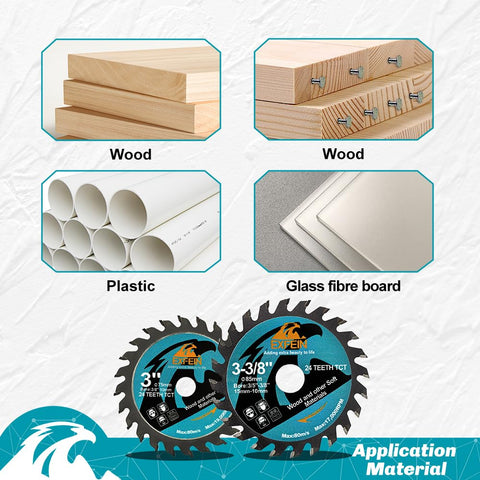 EXFEIN 3-inch nail-embedded wood disc handles boards around fasteners
