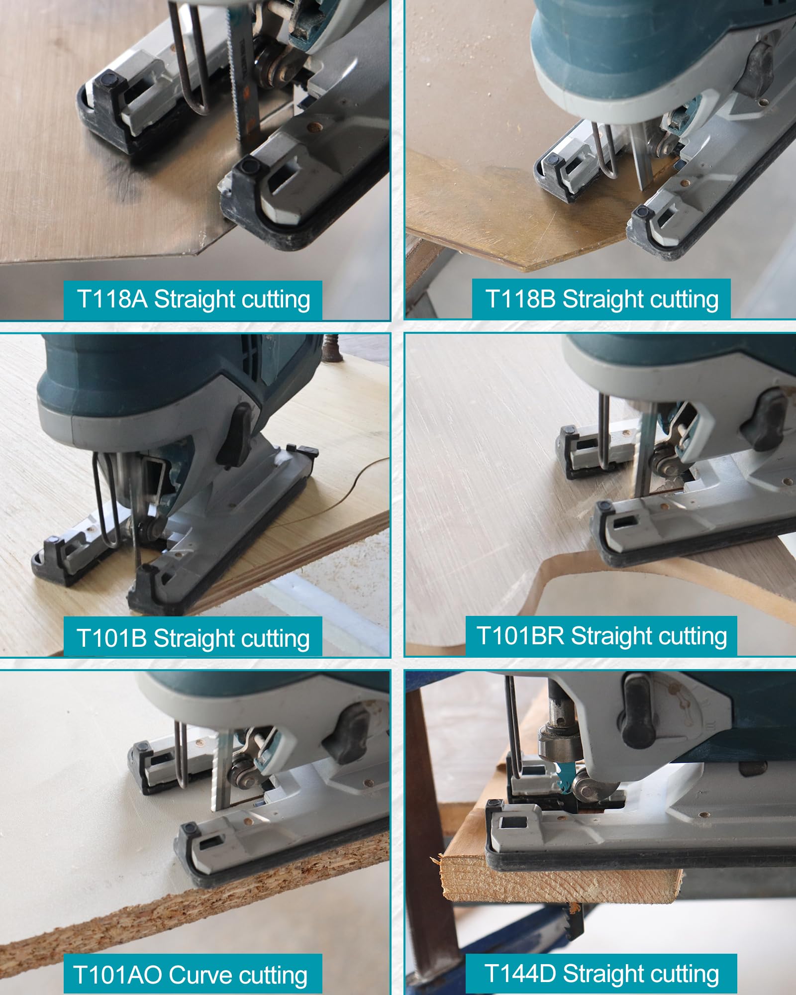 EXFEIN T118B blade for straight cuts in medium-thickness metal plates, durable and precise.