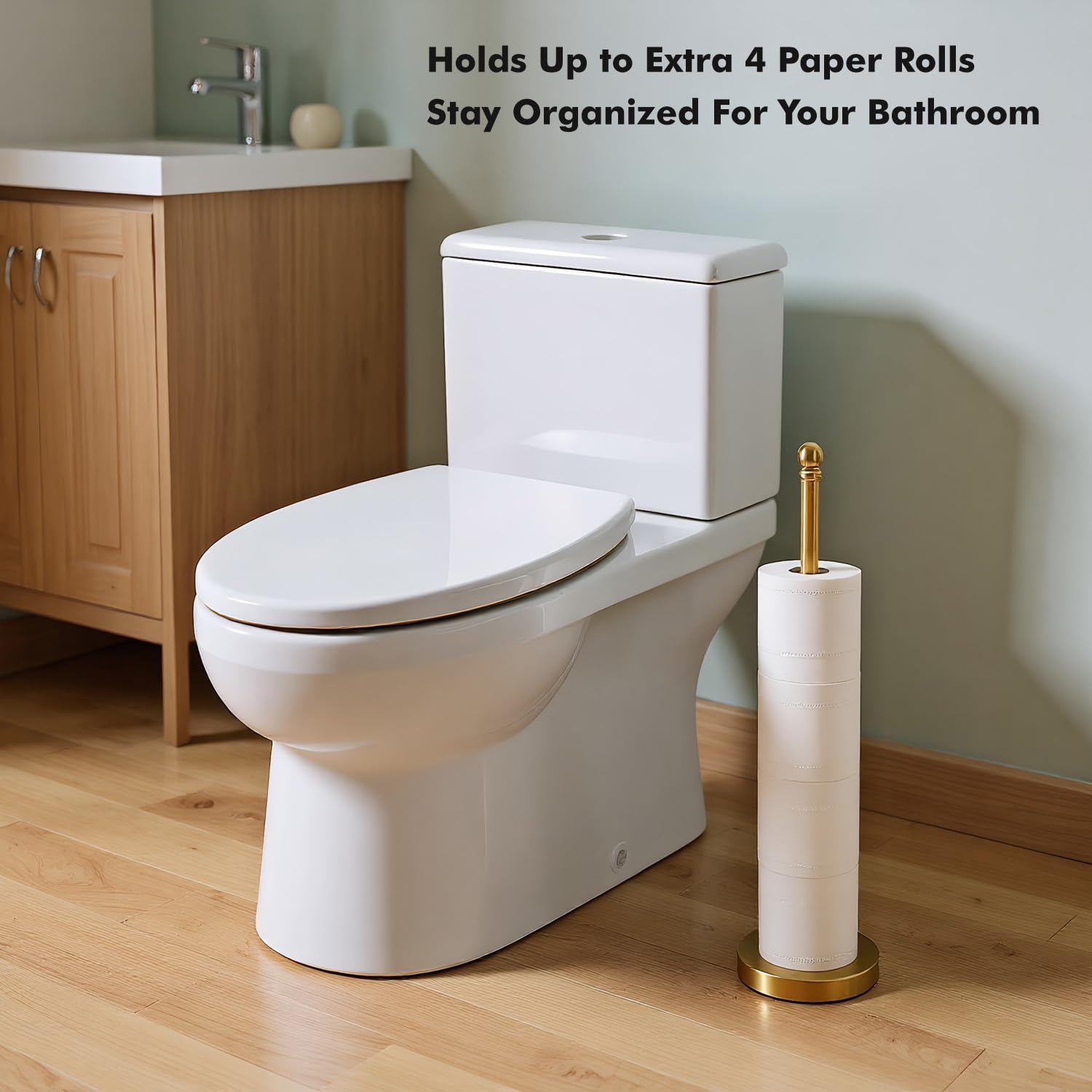 Exilon space-saving design fits small bathrooms with a 21.6-inch height.