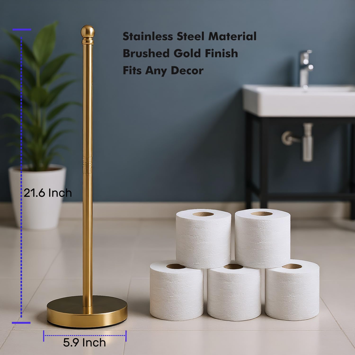 Exilon stainless steel construction adds rustproof durability to your bathroom.