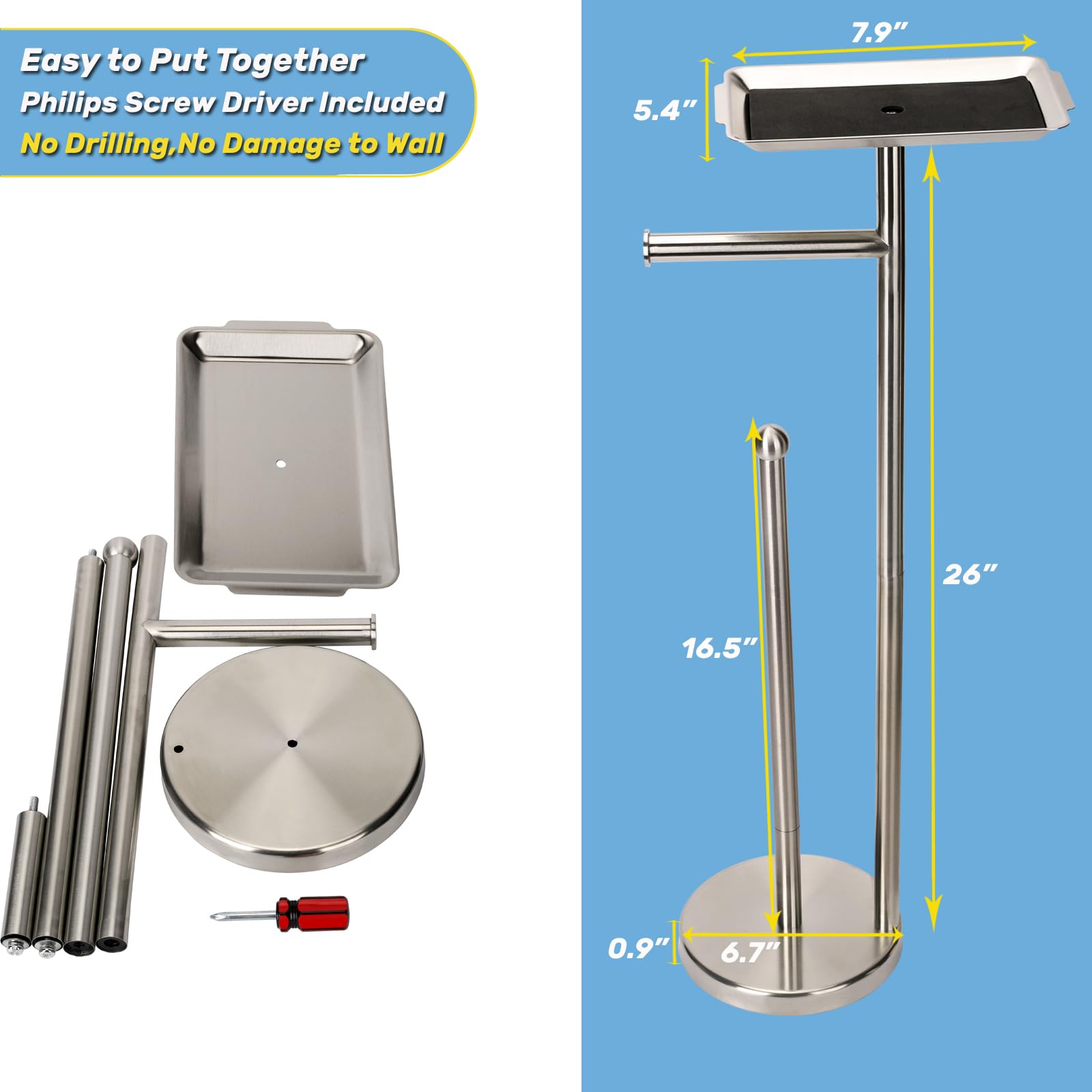 Exilon brushed nickel finish adds modern bathroom style.