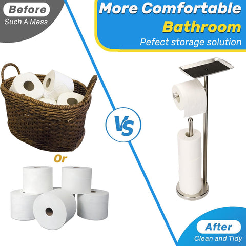 Exilon freestanding dispenser fits any bathroom layout.