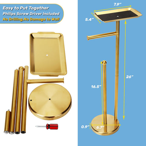 Exilon freestanding toilet paper holder in a modern bathroom