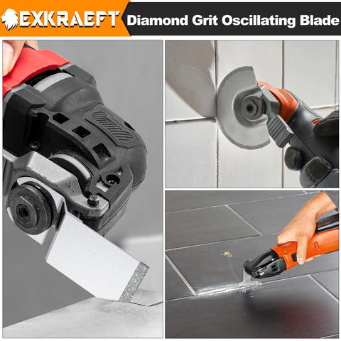EXKRAEFT bathroom-remodel tiles work blades for efficient cuts.