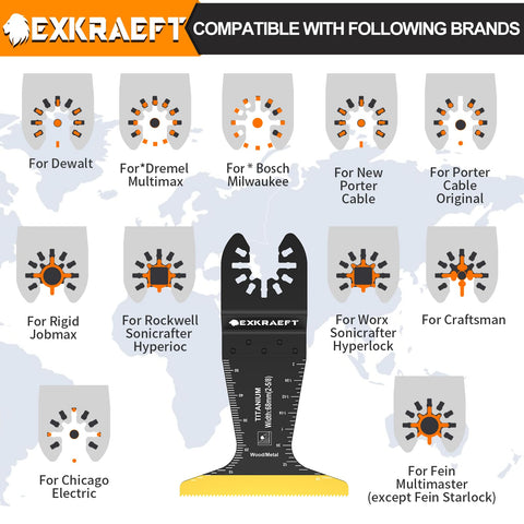 EXKRAEFT titanium-coated blades deliver heat resistance and durability during cuts