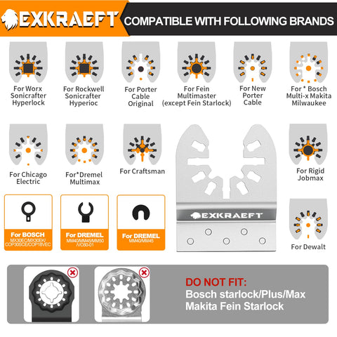 EXKRAEFT durable diamond blades offer long-lasting performance.