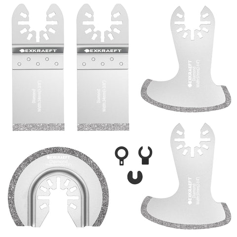 EXKRAEFT grout-removal flat diamond blade for precise grout lines.