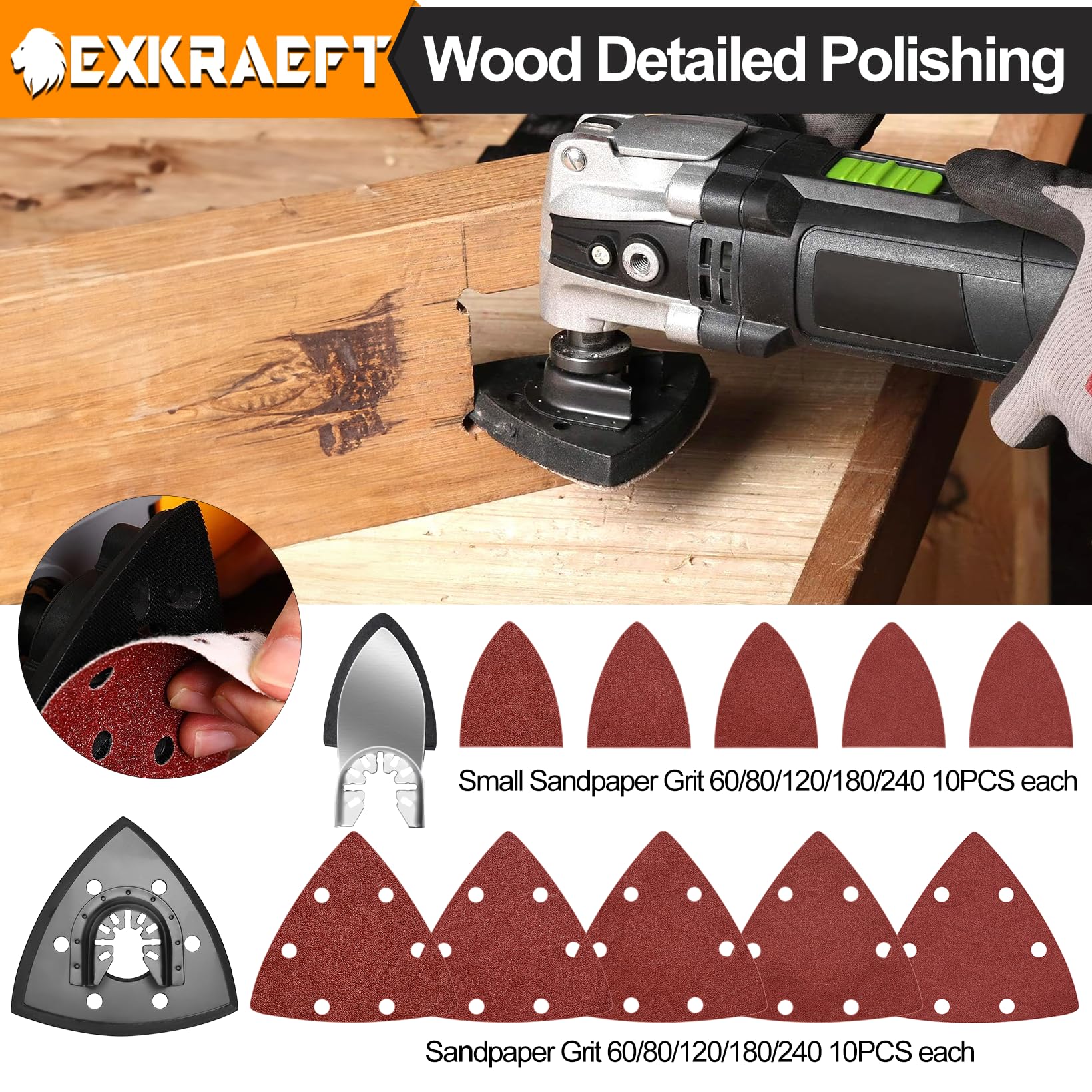 EXKRAEFT high-carbon steel blades offering wear resistance and long life