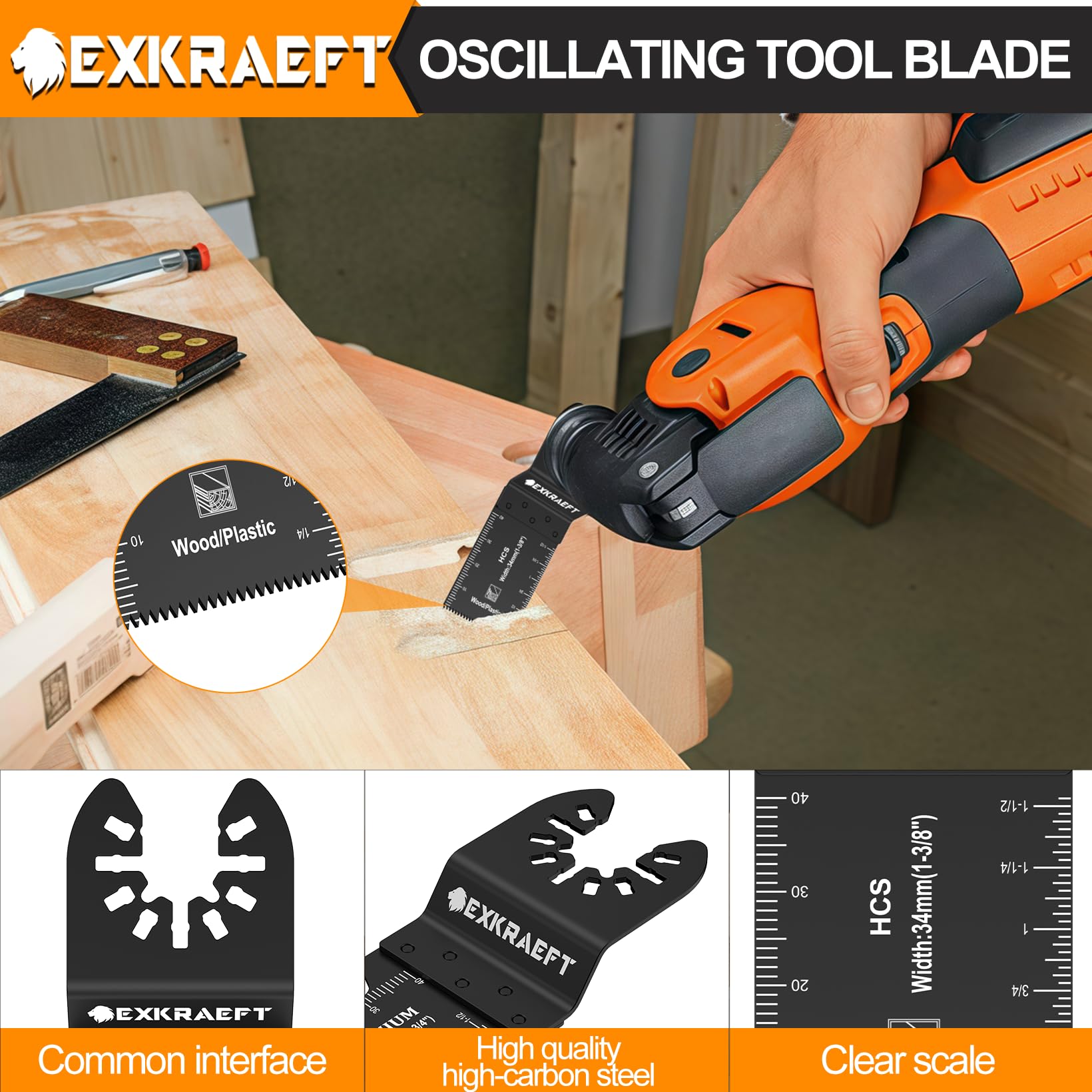 EXKRAEFT blade cutting metal demo