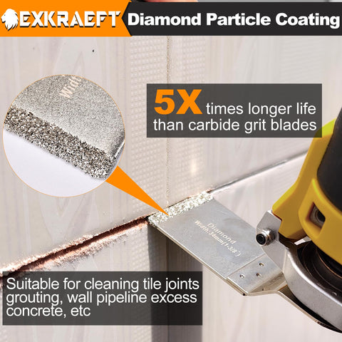 EXKRAEFT semicircular blade sands large flat surfaces.