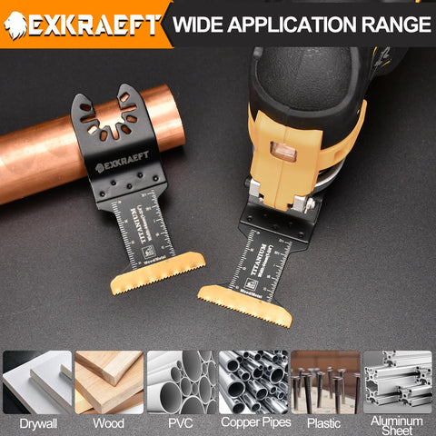 EXKRAEFT closeup of titanium coating and blade teeth for heat resistance