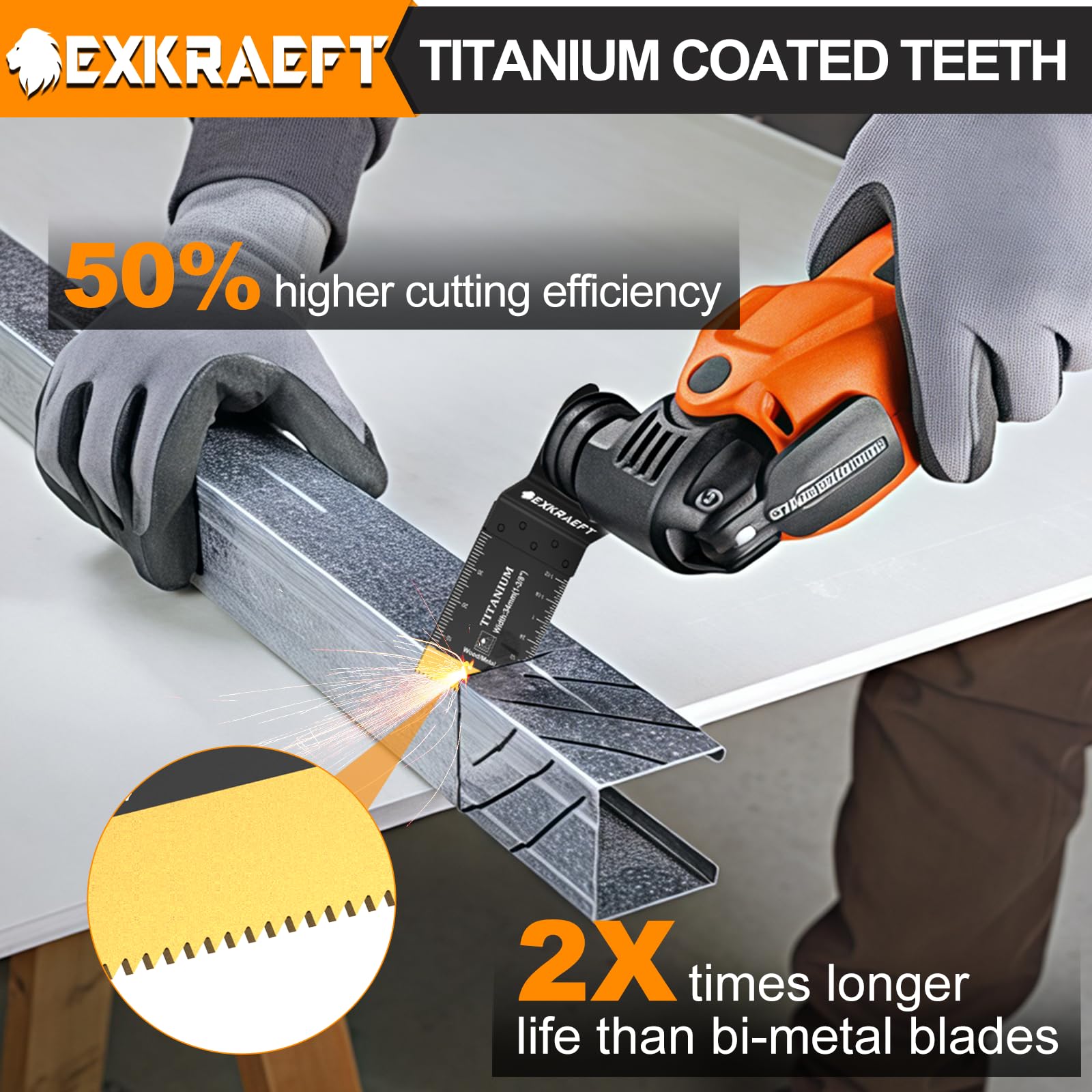 EXKRAEFT extended blade 68mm covers larger areas in a single pass
