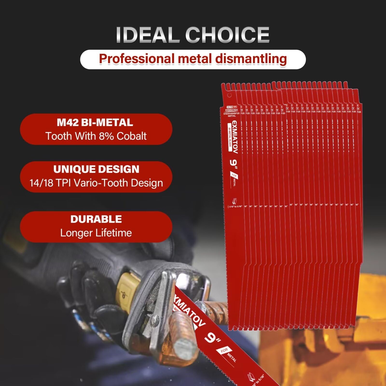 exmiatov heavy-duty metal cutting demo for tough jobs.
