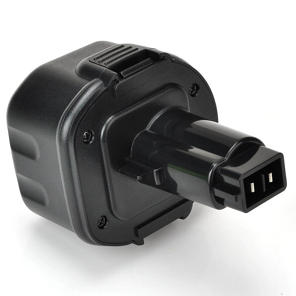 ExpertPower 9.6V NiCd battery in hand demonstrates easy replacement