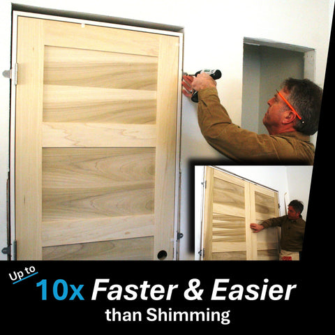 EXPR Bracket eliminates nail holes with zero nail-through jamb installation for cleaner finish and trim.