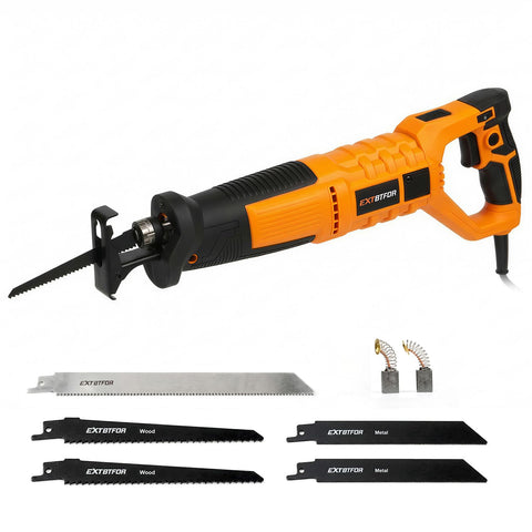 Extbtfor 7Amp reciprocating saw front view for tough-cutting tasks.