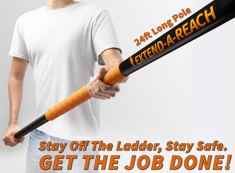 EXTEND-A-REACH quick-release clamps enable fast length adjustments during tasks