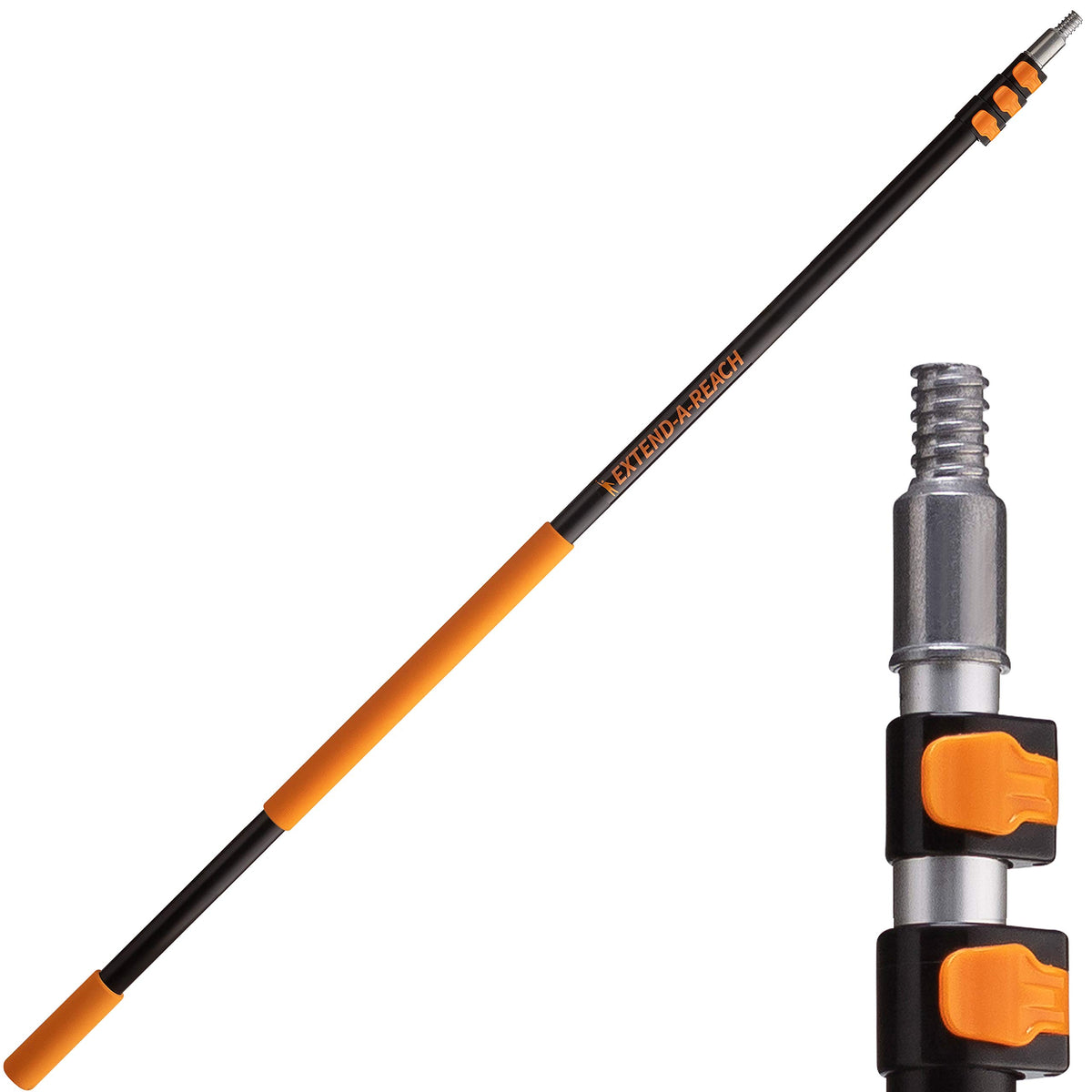 EXTEND-A-REACH telescopic-pole extended helps reach high ceilings for painting and cleaning.