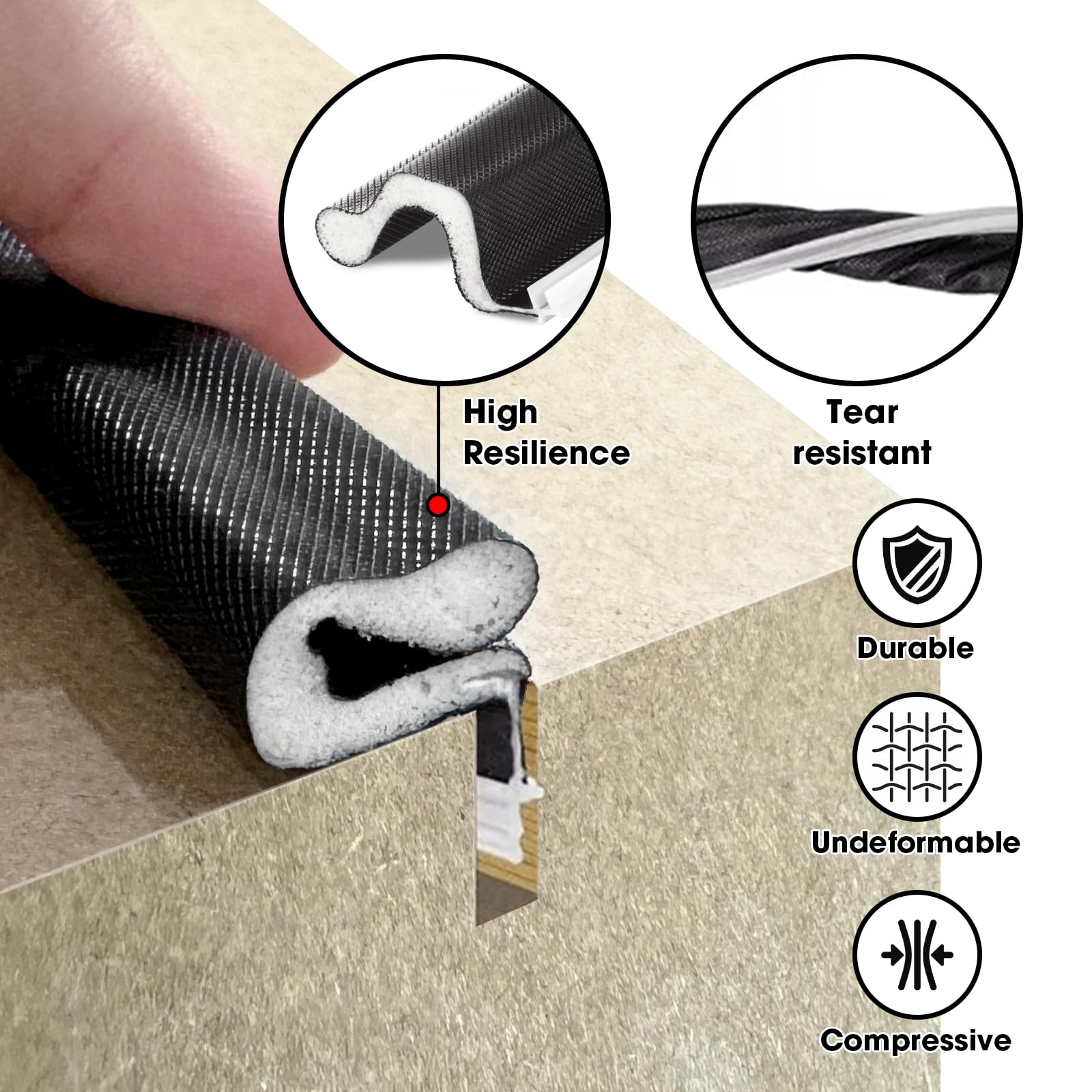 Extra Wide Weather Strip Door Seal demonstrates exterior door installation.