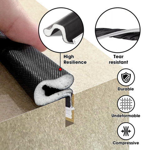 Extra Wide Weather Strip Door Seal demonstrates exterior door installation.