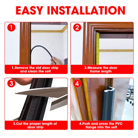 Extra Wide Weather Strip Door Seal after use shows improved insulation.