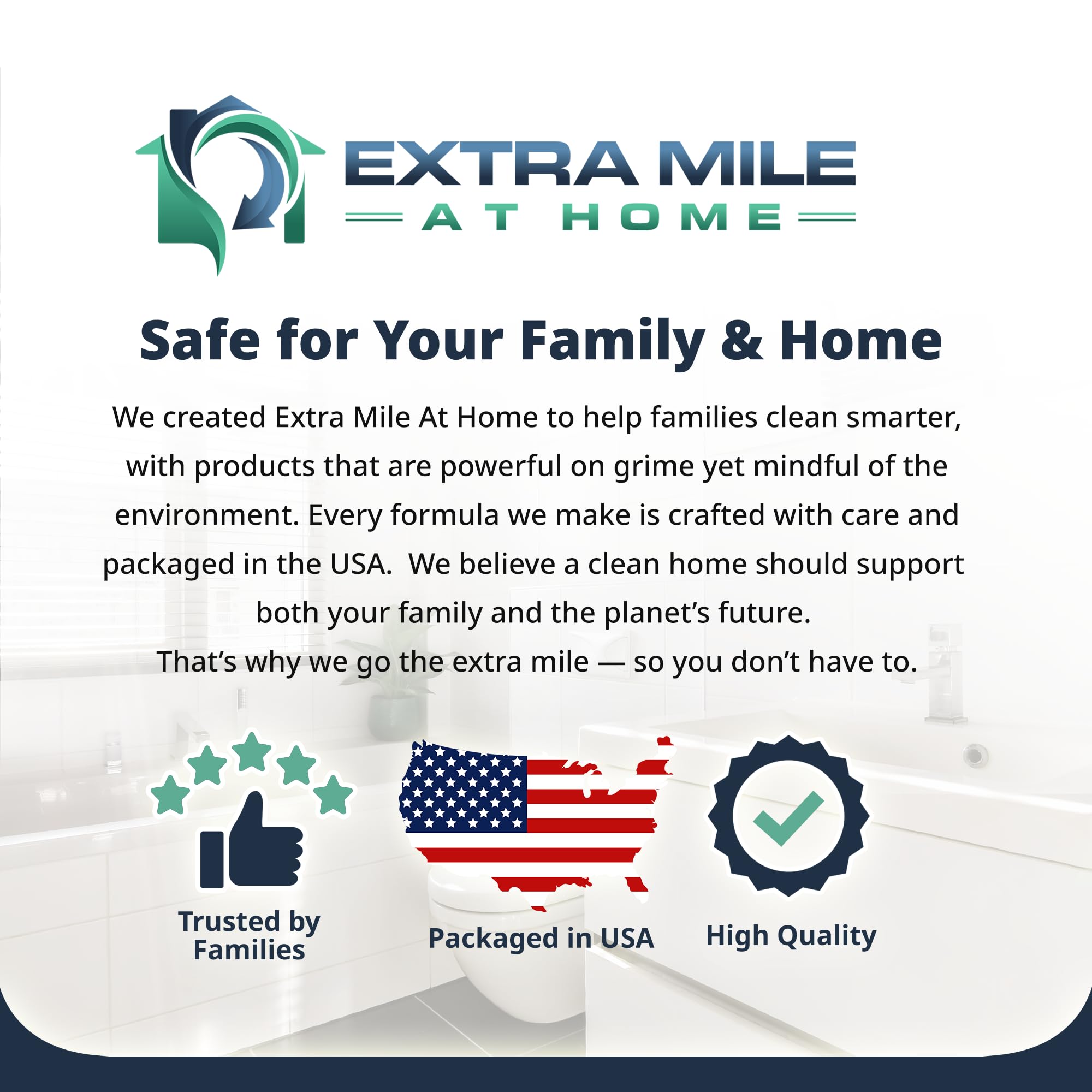 Extra Mile at Home bundle packaging display showing three-item kit