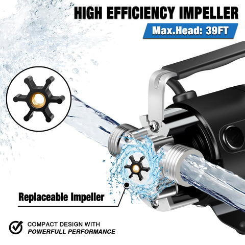 EXTRAUP 6-foot inlet hose for versatile water transfer