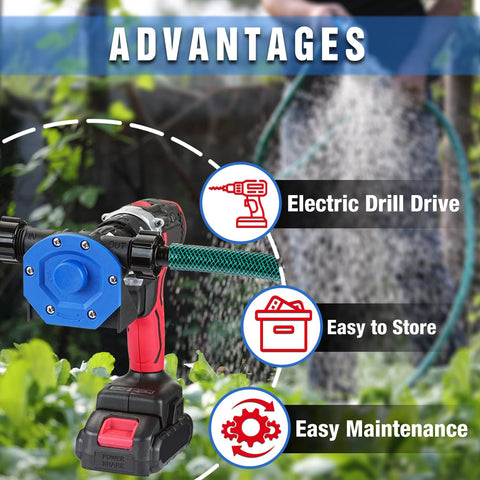 EXTRAUP discharge hose setup channels flow during pumping tasks