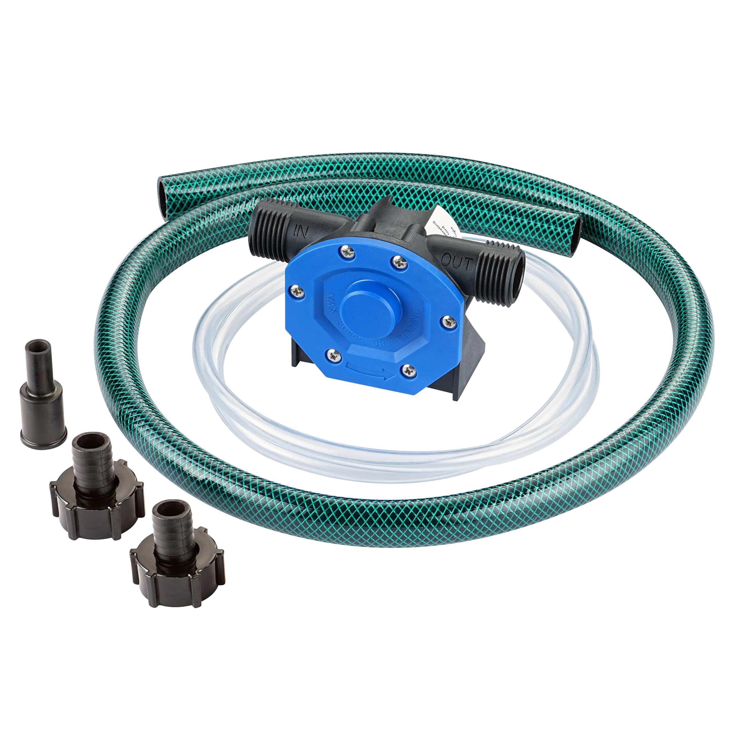EXTRAUP portable drill pump assembly for fast water transfer with a cordless drill