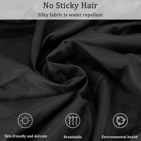 Exttlliy salon smock pocket layout for quick tool access.