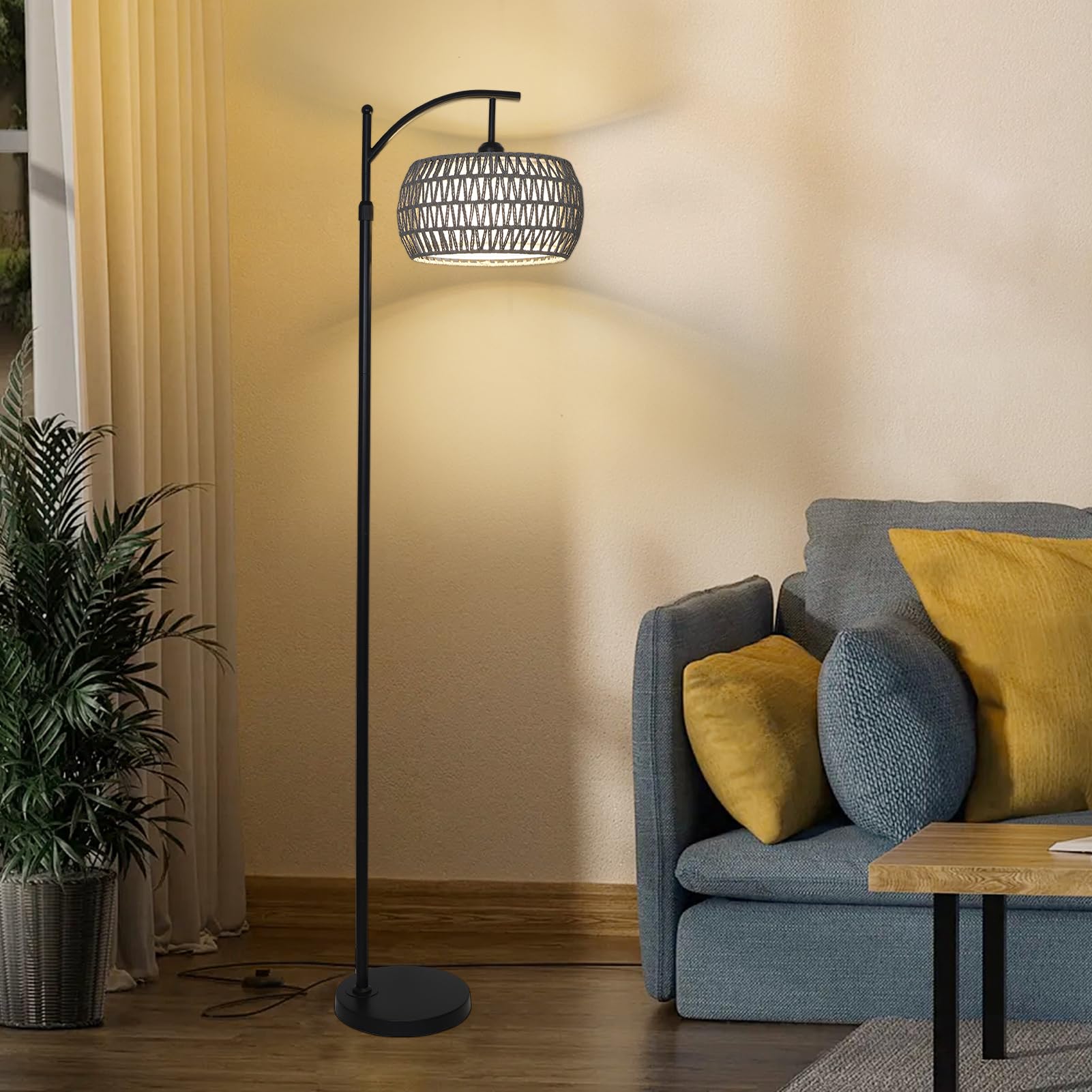 Eyassi Arc lamp easy assembly with clear instructions
