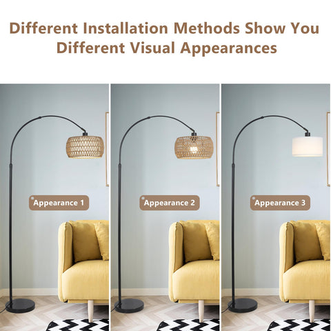 eyassi Arc floor lamp easy installation and setup