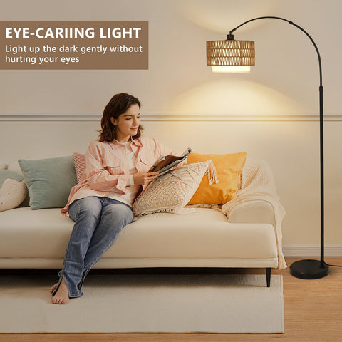 eyassi Arc Floor Lamp living-room ambience enhancer for family time and evenings.