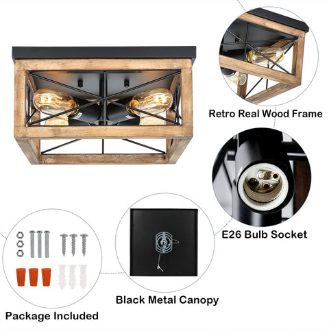 Eyassi four-light E26 sockets fixture supports LED or incandescent bulbs for customizable glow.