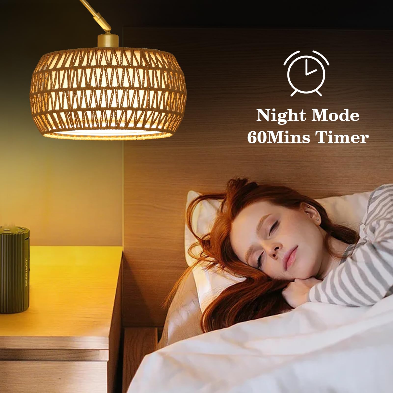 Eyassi Gold Arc Floor Lamp ideal for over couch reading and relaxation