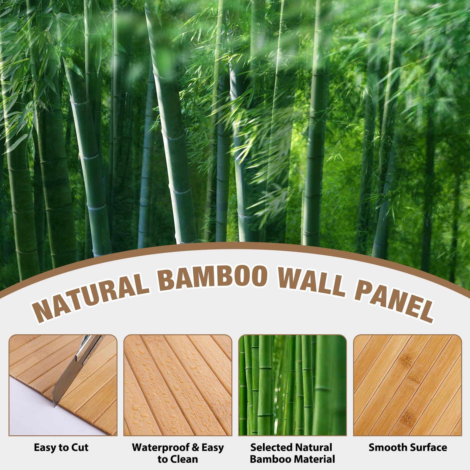 EYAYEN bamboo interior wall panel enhances tropical ambiance.