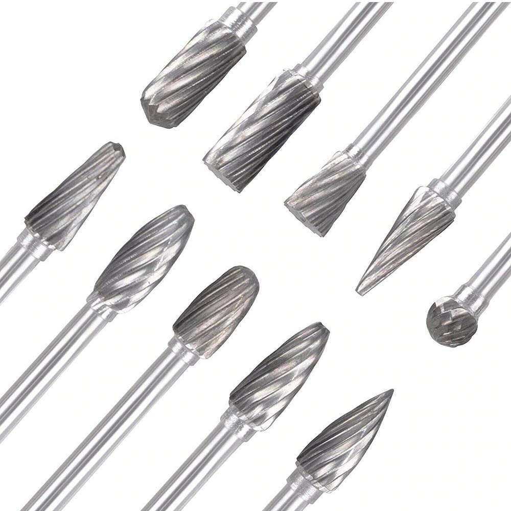 Eyech burr used for jewelry engraving with clean lines
